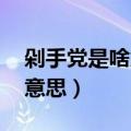 剁手党是啥意思是什么（怎么 理解剁手党的意思）