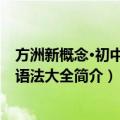 方洲新概念·初中英语语法大全（关于方洲新概念·初中英语语法大全简介）