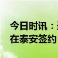 今日时讯：盈科资本“金梧桐产业落地计划”在泰安签约