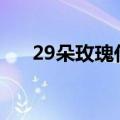 29朵玫瑰代表什么（适合什么场合送）