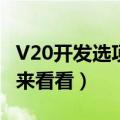 V20开发选项动画缩放调到多少（不会调的人来看看）