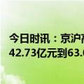 今日时讯：京沪高铁进入“上升通道” 预计上半年实现净利42.73亿元到63.05亿元