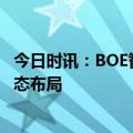 今日时讯：BOE智能座舱生态论坛召开 披露智能座舱产业生态布局