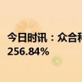 今日时讯：众合科技：2023年前三季度扣非净利润同比下降256.84%