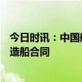 今日时讯：中国船舶：子公司签订总金额约14.6亿美元的新造船合同