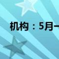 机构：5月一线城市找房热度环比上涨7%