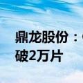 鼎龙股份：CMP抛光垫产品单月销量首次突破2万片