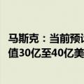 马斯克：当前预计特斯拉最可能在2024年从英伟达处采购价值30亿至40亿美元的产品