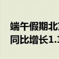 端午假期北京铁路局预计发送旅客606万人，同比增长1.1%