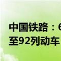 中国铁路：6月20日起“静音车厢”服务拓展至92列动车