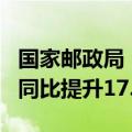 国家邮政局：5月中国快递发展指数为434.3，同比提升17.1%