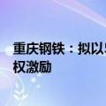 重庆钢铁：拟以5000万元至1亿元自筹资金回购股份用于股权激励