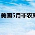 美国5月非农就业人口增加27.2万人 高于预期