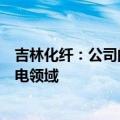 吉林化纤：公司的碳纤维产品目前实际产生的订单主要在风电领域