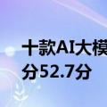 十款AI大模型高考作文成绩出炉：最高平均分52.7分