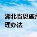 湖北省恩施州发布灵活就业人员住房公积金管理办法