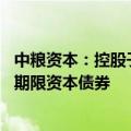 中粮资本：控股子公司中英人寿拟发行不超过30亿元无固定期限资本债券