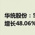 华统股份：5月份生猪销售收入4.82亿元 同比增长48.06%