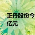 正丹股份今日20%涨停，一机构净买入1.07亿元