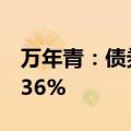 万年青：债券持有人持有公司可转债达到20.36%