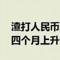 渣打人民币环球指数呈稳健上升势头 今年前四个月上升9.1%