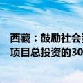 西藏：鼓励社会资本投资低空飞行保障配套设施，按照配套项目总投资的30%进行补助