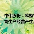 中伟股份：欧盟针对中国电动汽车加征关税的政策暂未对公司生产经营产生重大影响