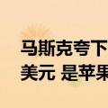 马斯克夸下海口：特斯拉市值有望超30万亿美元 是苹果10倍