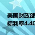 美国财政部拍卖220亿美元30年期国债，得标利率4.403%