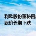 利欧股份董秘回应股价下跌：公司运营质量稳定，不会坐视股价长期下跌