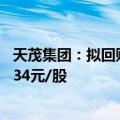 天茂集团：拟回购5000万元-1亿元公司股份，回购价不超3.34元/股