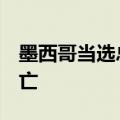 墨西哥当选总统车队发生车祸，致1名乘客死亡