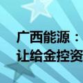 广西能源：拟将持有的永盛公司35%股权转让给金控资管