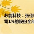 芯能科技：张佳颖已通过大宗交易的方式将名下所持有的公司1%的股份全部内部转让给张文娟