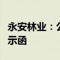 永安林业：公司及相关人员收到福建证监局警示函