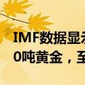 IMF数据显示，波兰于2024年5月增持10.280吨黄金，至373.651吨