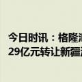 今日时讯：格隆汇公告精选(港股)︱洛阳钼业(03993.HK)拟29亿元转让新疆洛钼65.1%股权