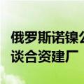 俄罗斯诺镍公司据悉正与几家中国电池企业洽谈合资建厂