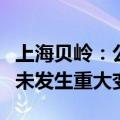 上海贝岭：公司近期日常经营情况及外部环境未发生重大变化