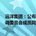 远洋集团：公布56.36亿美元债务方案，称主要条款已获协调委员会成员同意