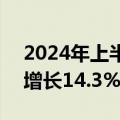 2024年上半年国内出游人次27.25亿，同比增长14.3%