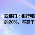 四部门：银行和政府性融资担保体系分别按不低于贷款金额的20%、不高于贷款金额的80%分担风险责任