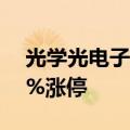 光学光电子板块午后震荡走强，锦富技术20%涨停