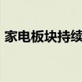 家电板块持续下挫，海信家电等多股跌超5%