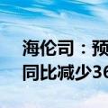 海伦司：预计上半年营收4.3亿元-4.5亿元，同比减少36.6%-39.4%