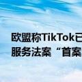 欧盟称TikTok已承诺永久撤出TikTok Lite奖励计划，数字服务法案“首案”了结