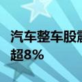 汽车整车股震荡走低，海马汽车、福田汽车跌超8%