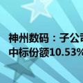 神州数码：子公司中标191.2亿元人工智能服务器采购项目，中标份额10.53%