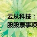 云从科技：终止2023年度向特定对象发行A股股票事项