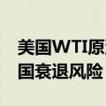 美国WTI原油本周一收跌0.8%，市场关注美国衰退风险